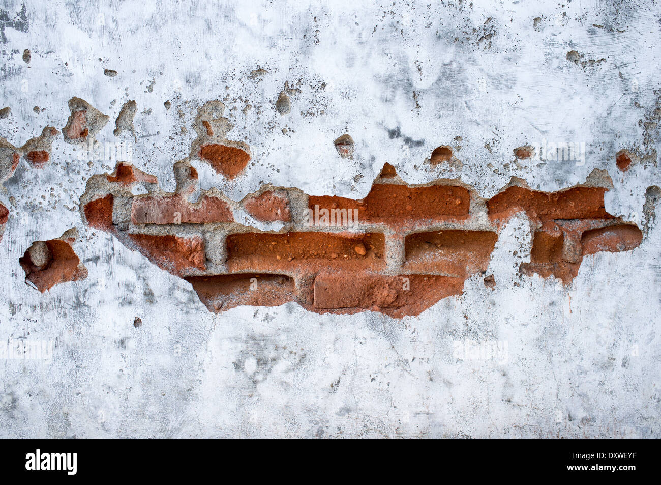 broken brick wall Stock Photo