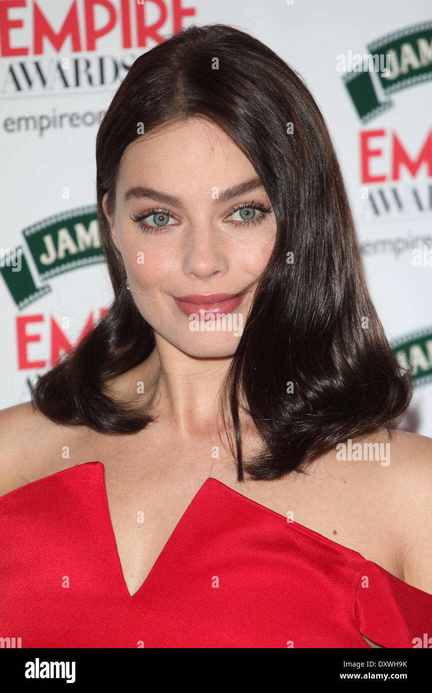 Margot Robbie arriving for The 2014 Empire Film Awards, Grosvenor House