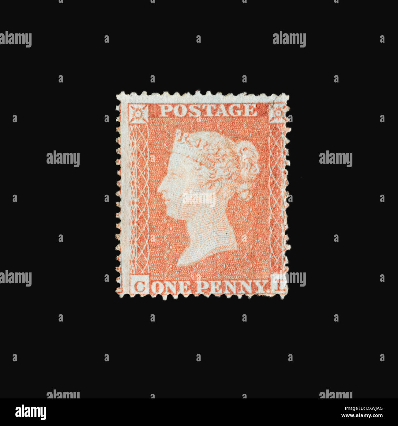 Postage stamp one penny hi-res stock photography and images Postage stamp one penny hi-res stock photography and images