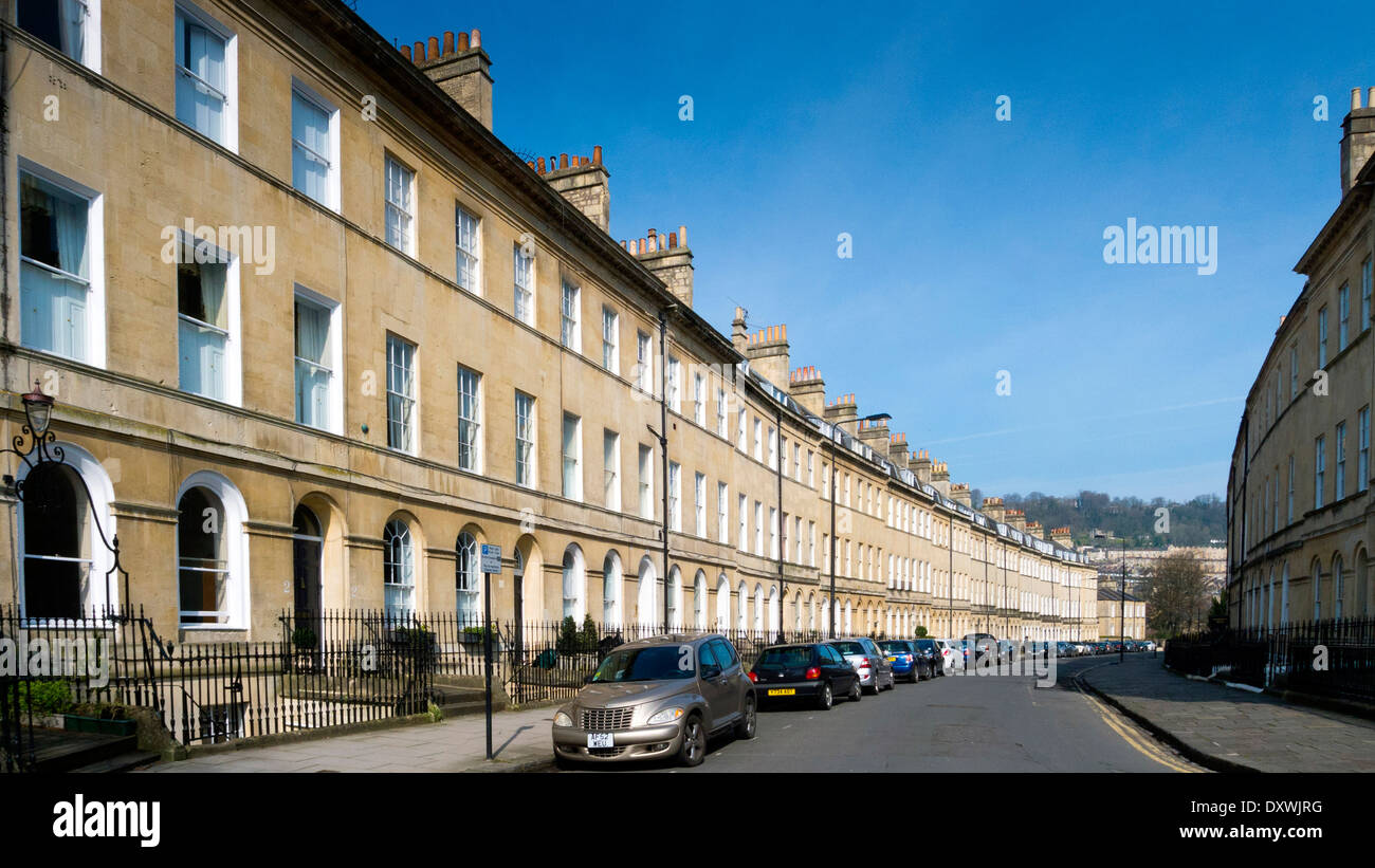View of the elegant Architecture on Henrietta Street in the