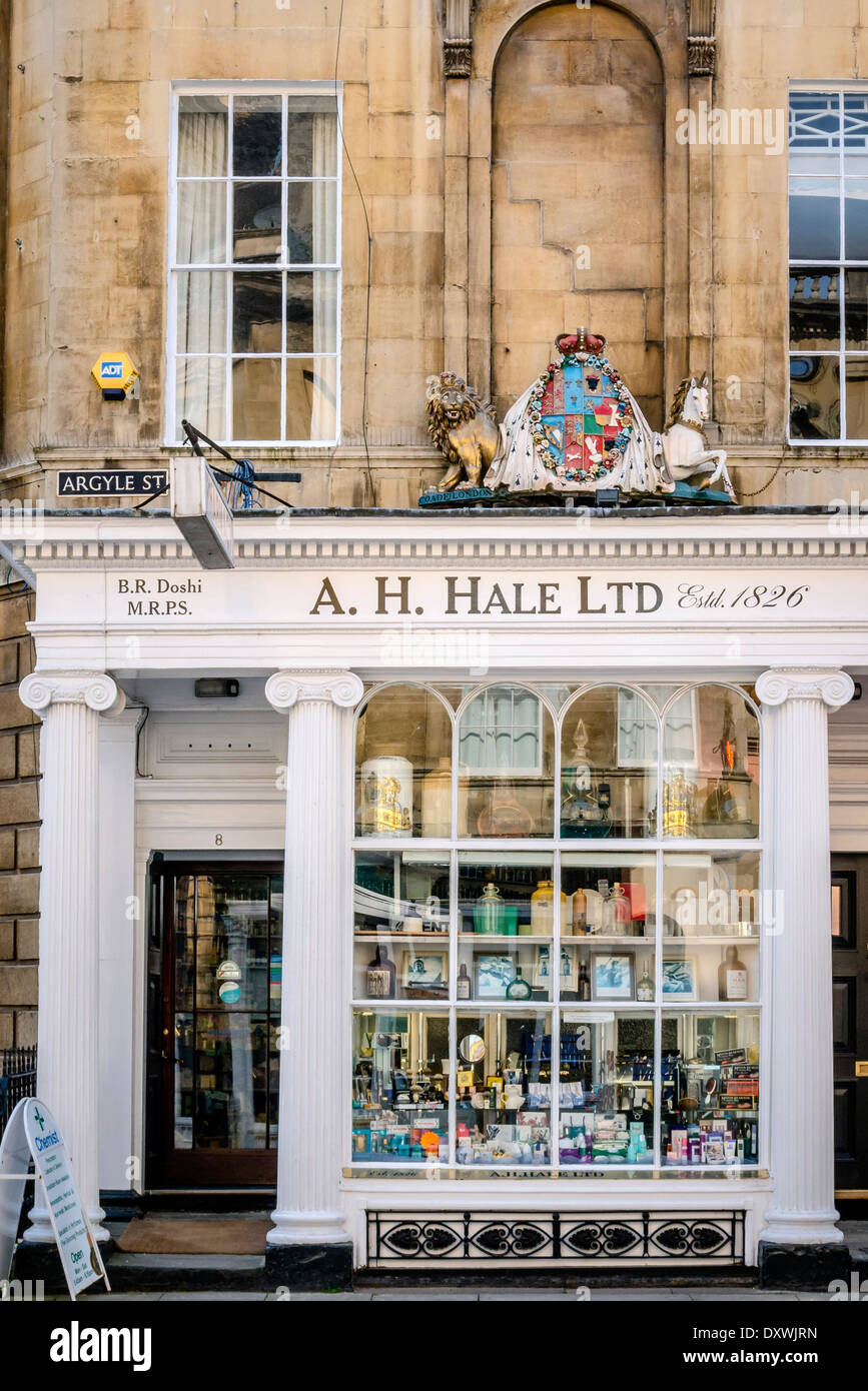 View of a traditional English pharmacy on Argyle Street in the ...