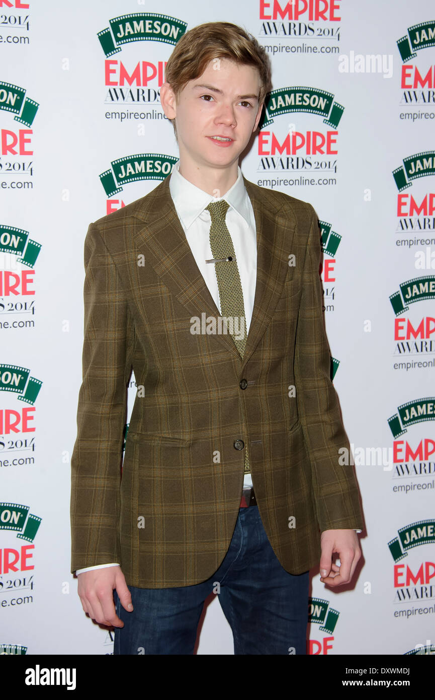 Thomas Brodie-Sangster arrives for the Empire Awards. Stock Photo