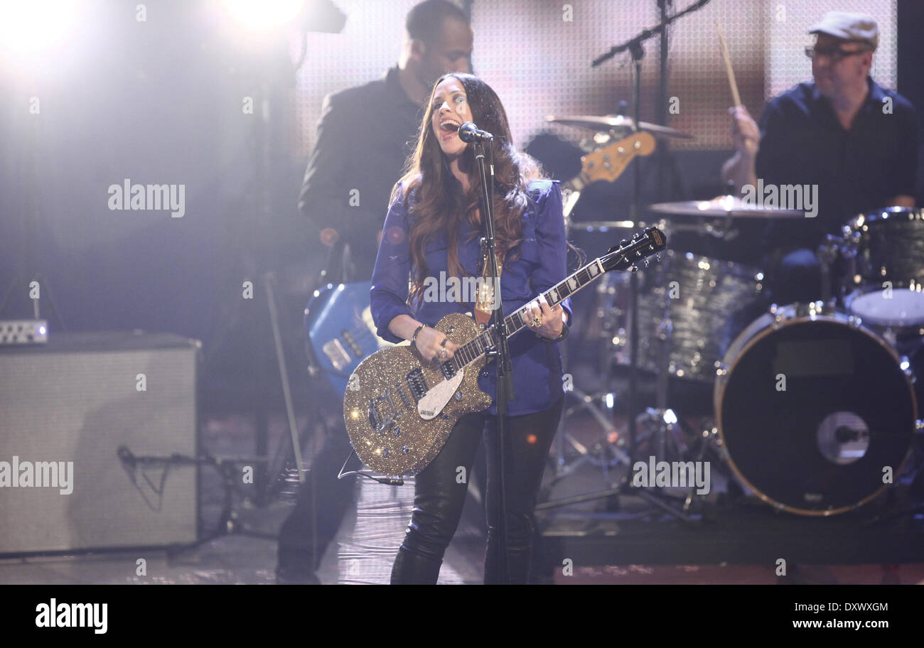 Alanis Morisette at the finale of German VOX TV show 