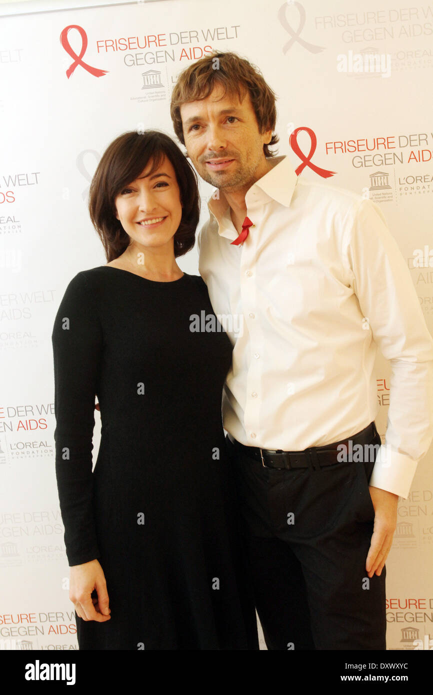 Head Of Hair Fashion Week Andre Maertens Und Maike Von Bremen Stock Photo Alamy