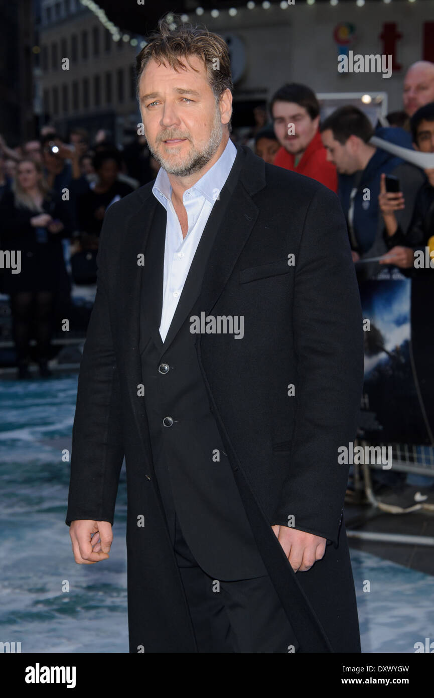 Russell Crowe arrives for the UK Premiere of Noah. Stock Photo