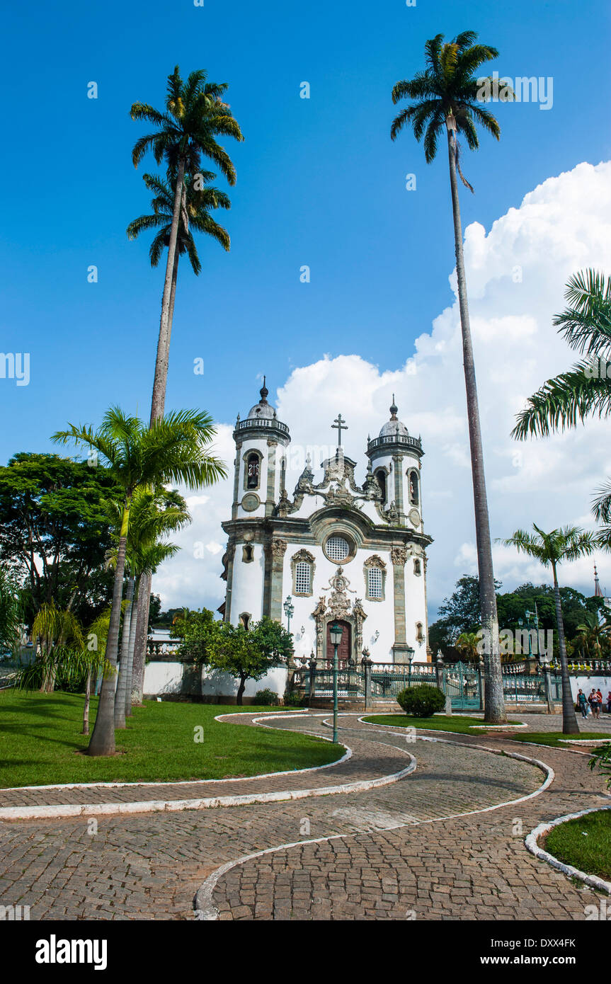 Church São Francisco de Assis, São João del Rei, Minas Gerais, Brazil Stock Photo