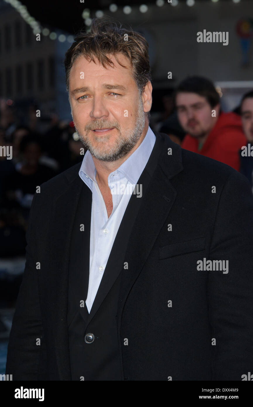 Russell Crowe arrives for the UK Premiere of Noah. Stock Photo