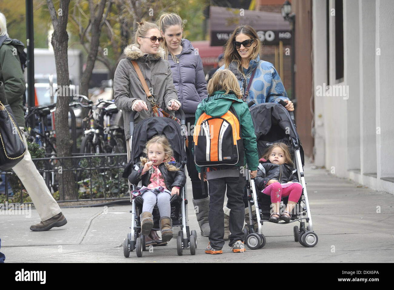 Sarah Jessica Parker takes her son James Wilkie and twins Tabitha and