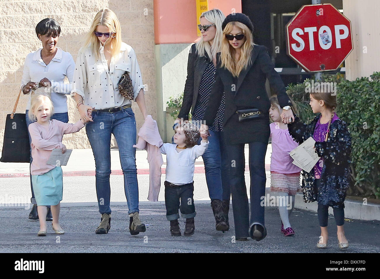Rachel Zoe husband Rodger Berman and their son Skyler seen out with friends  in West Hollywood Los Angeles California- 21.11.12 Featuring: Rachel Zoe,husband  Rodger Berman and their son Skyler seen out with