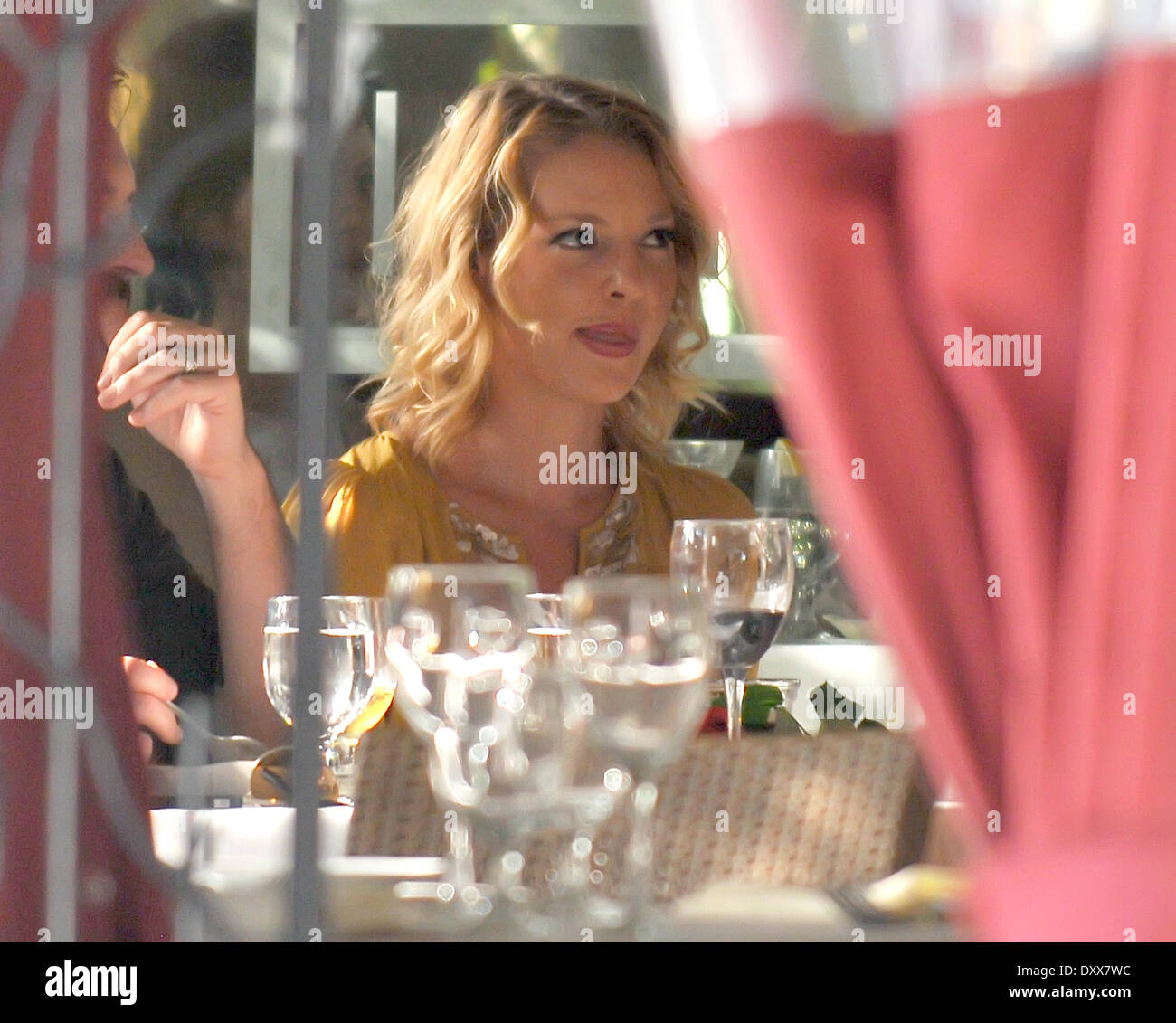 Katherine Heigl at a birthday lunch Katherine Heigl is all smiles on