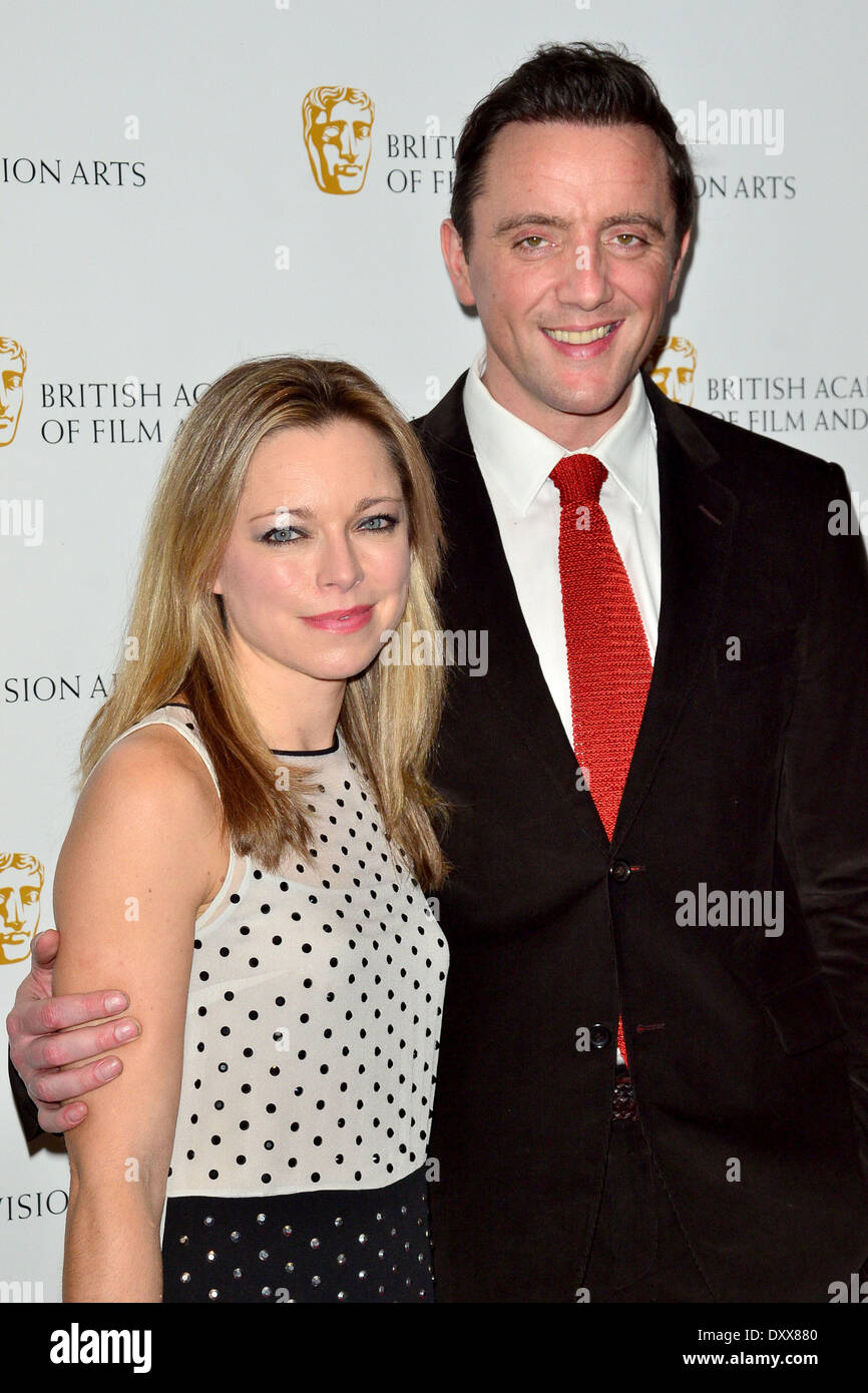 Sarah alexander and peter serafinowicz hi res stock photography and