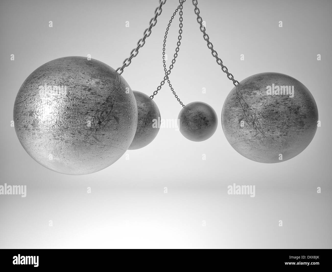 Chain ball Black and White Stock Photos & Images Alamy