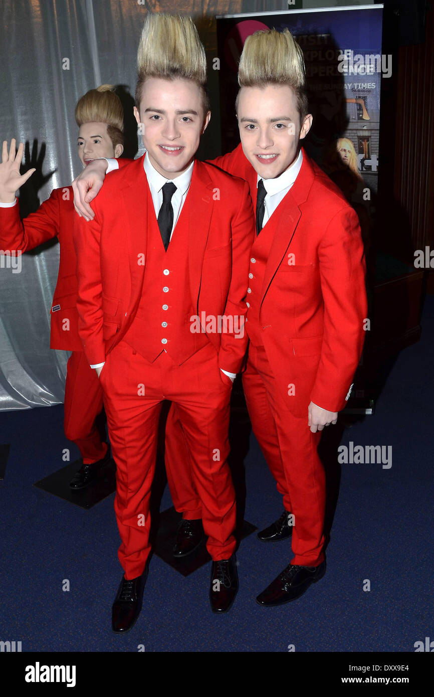 Jedward unveil their waxworks at The National Wax Museum Plus Featuring
