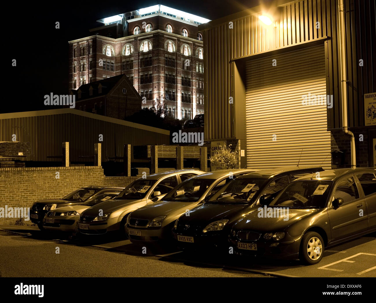 Stroud, Gloucestershire, car park Stock Photo Alamy