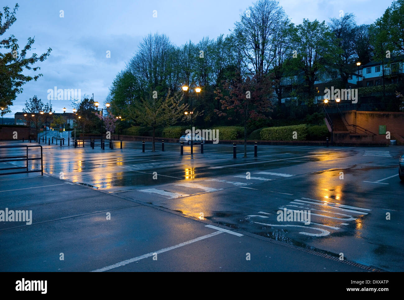 Stroud, Gloucestershire, car park Stock Photo Alamy
