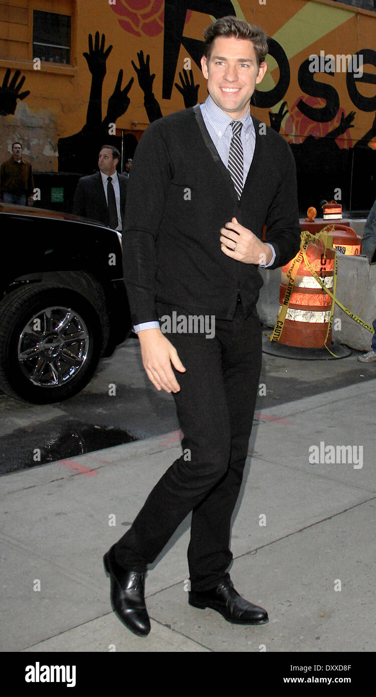 John Krasinki 'the Late Show With David Letterman' At The Ed Sullivan 