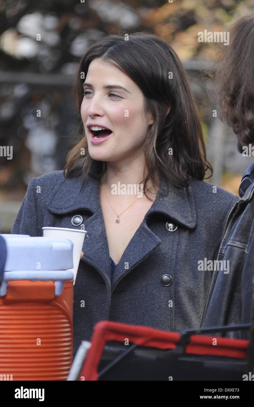 Cobie Smulders Actors seen on the film set of 'The Delivery Man' Where