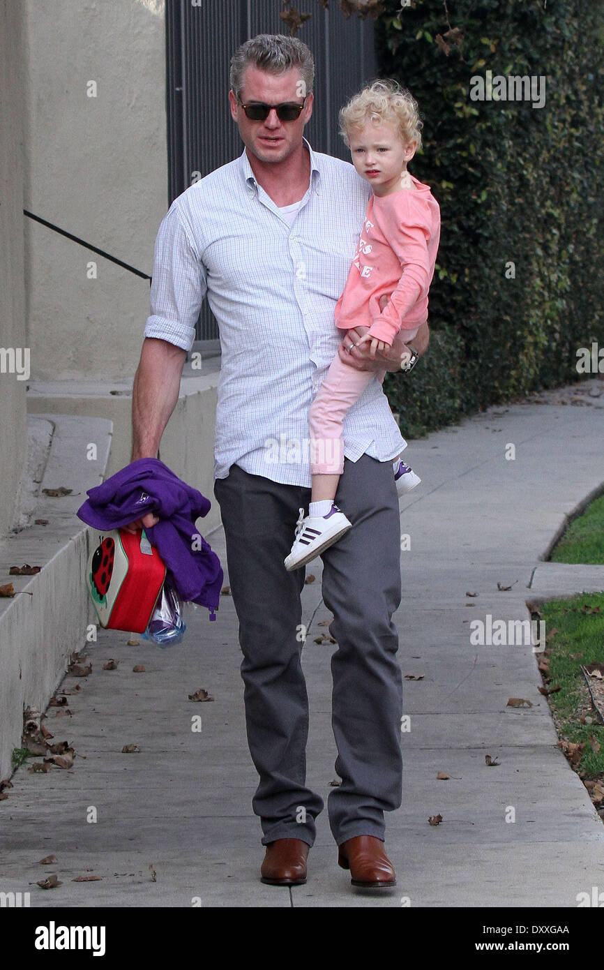 Eric Dane seen with his daughter Billie seen out and about. Los Angeles ...