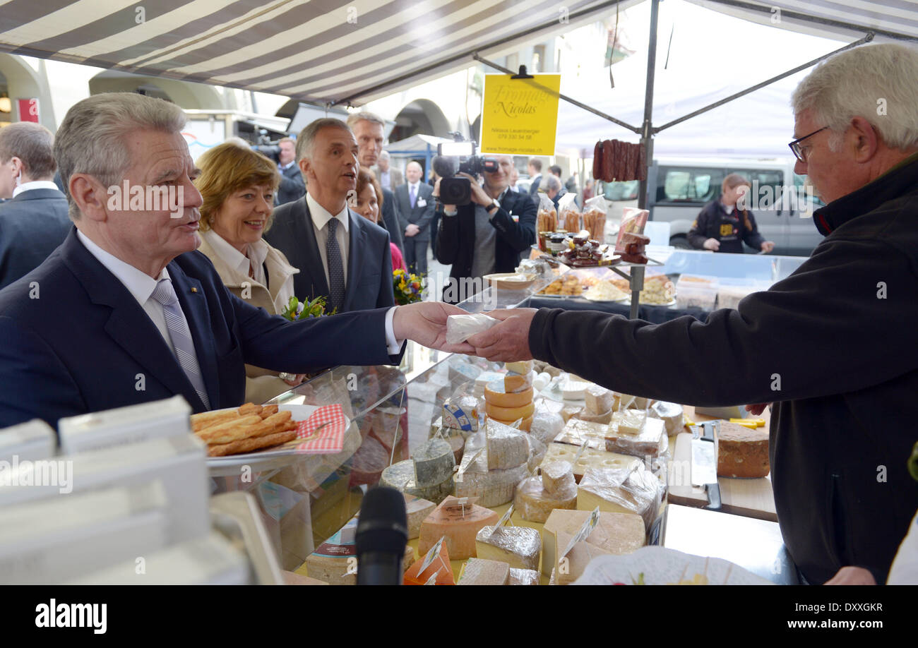 President Switzerland Didier Burkhalter Wife High Resolution Stock ...