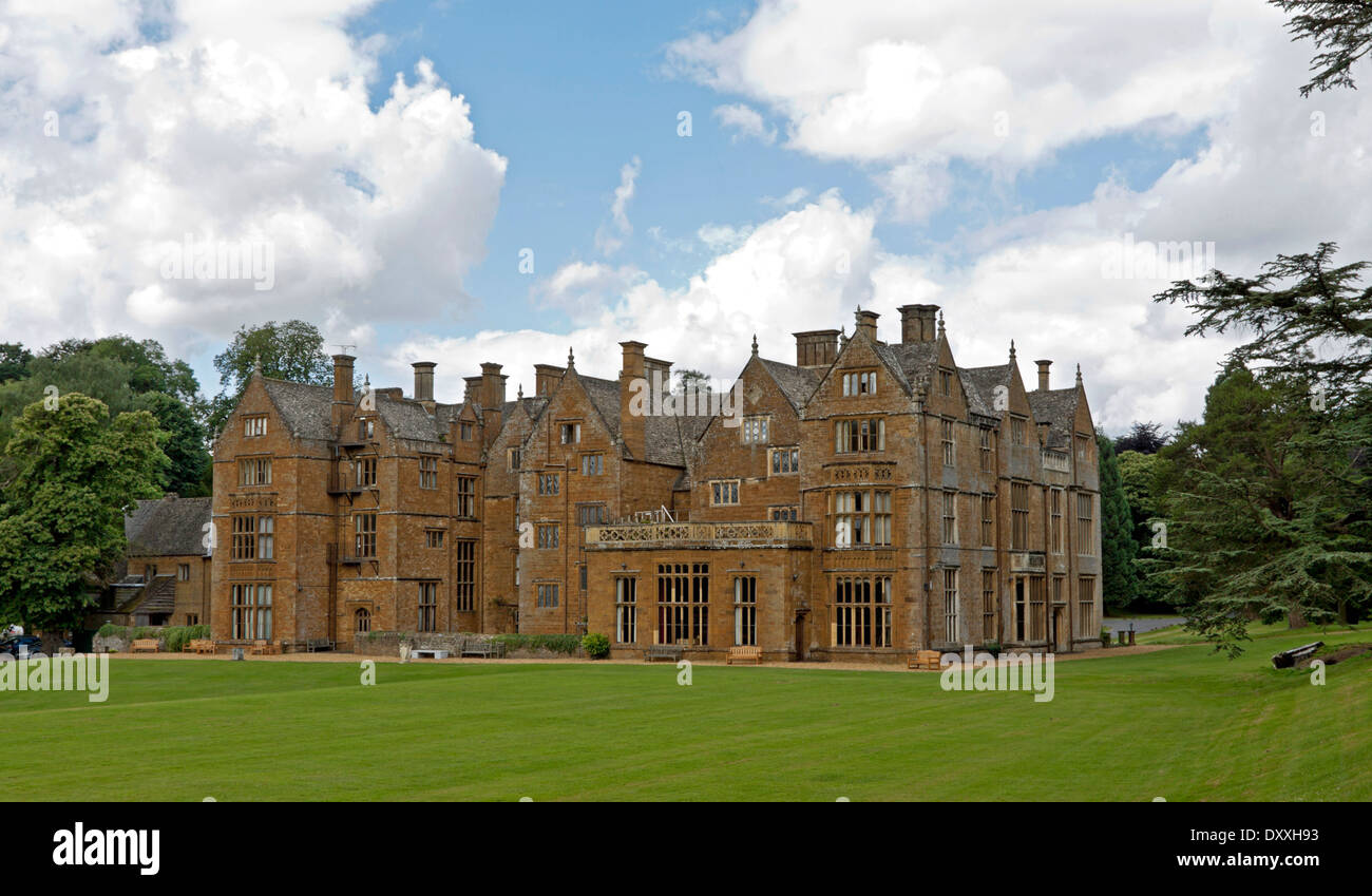 Rear view of Wroxton Abbey, a Jacobean house, Wroxton, Oxfordshire