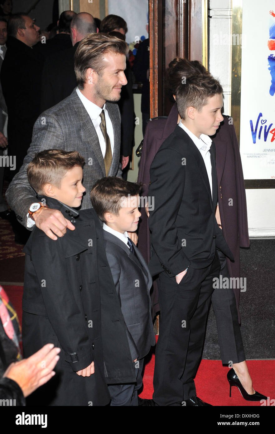 David Beckham Brooklyn Romeo Cruz Viva Forever VIP night held at the