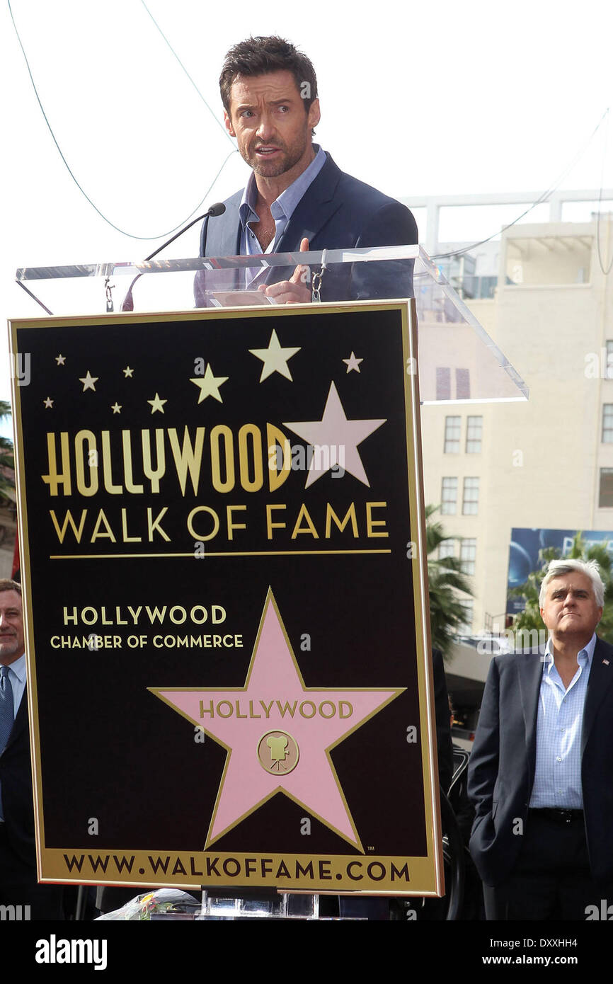 Hugh Jackman Hugh Jackman is honoured with a Hollywood Star on the ...
