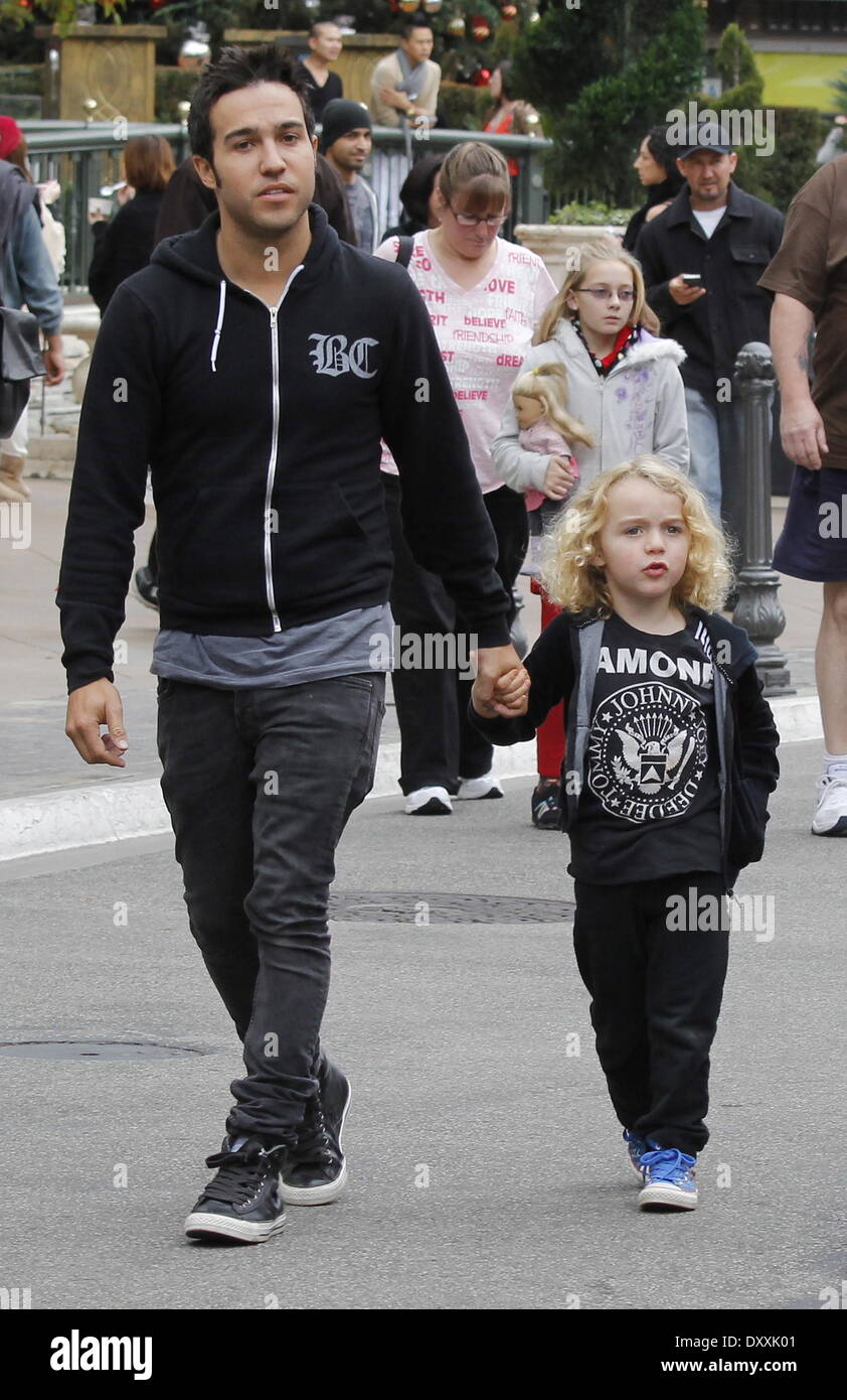 Pete Wenz takes his son Bronx Mowgli Wentz and girlfriend Meagan Camper ...