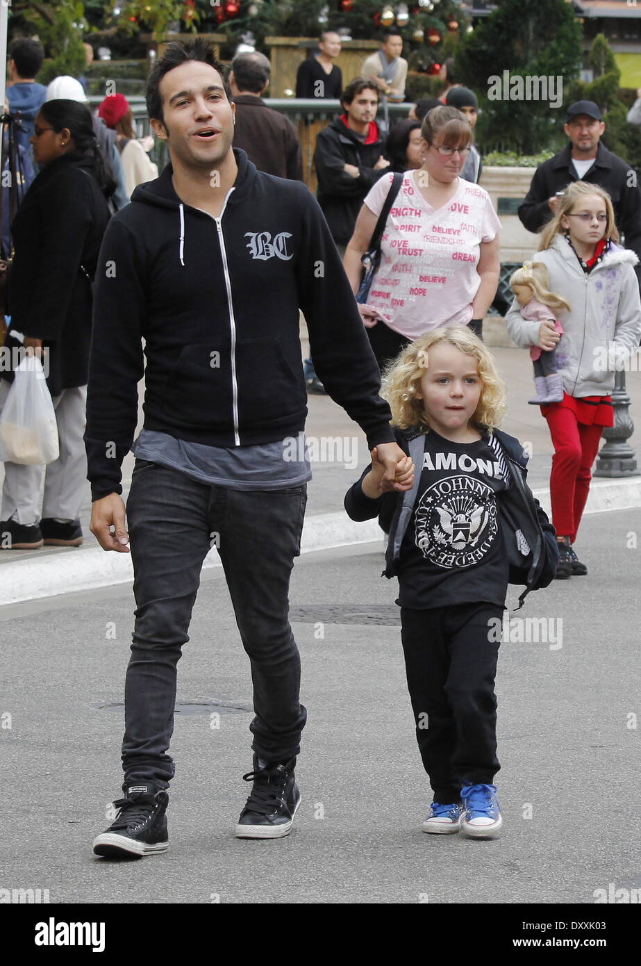 Pete Wenz takes his son Bronx Mowgli Wentz and girlfriend Meagan Camper ...