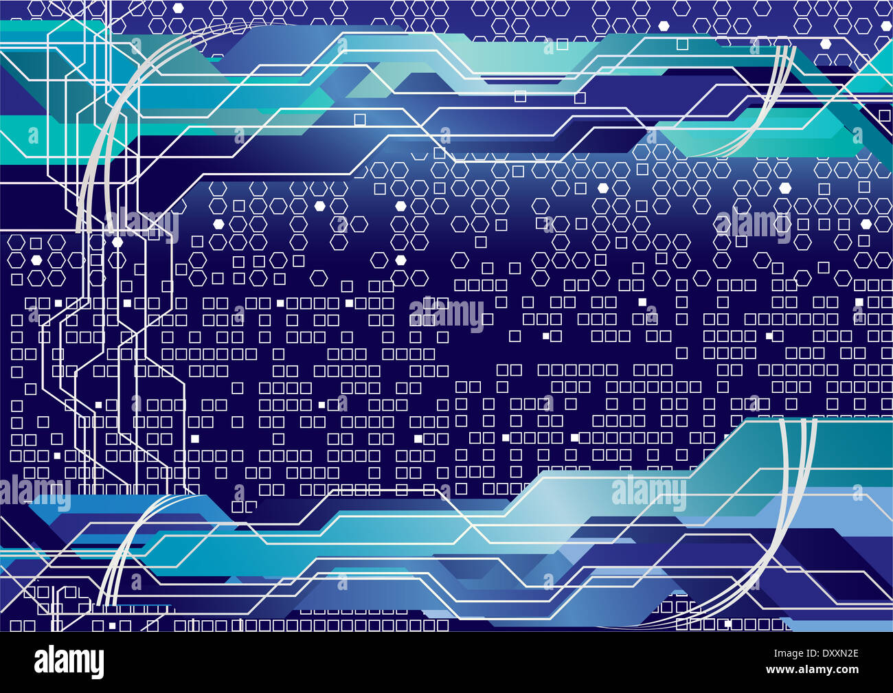 Vector tech background; clip-art Stock Photo - Alamy