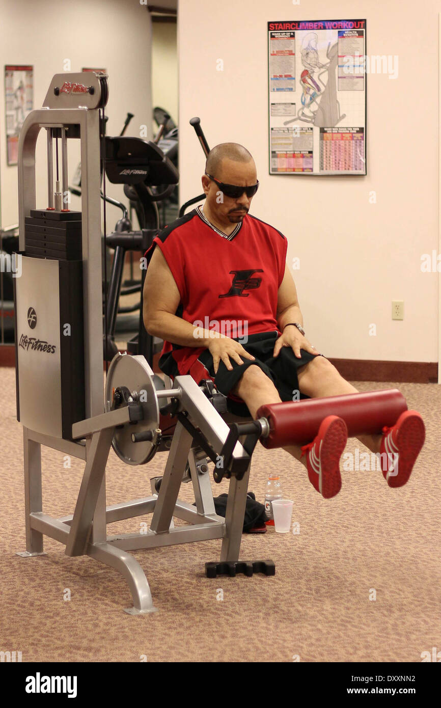 Ice T and his wife Coco seen working out at the gym Las Vegas Nevada -  21.12.12 Featuring: Ice T and his wife Coco When: 21 Dec 2012 Stock Photo -  Alamy