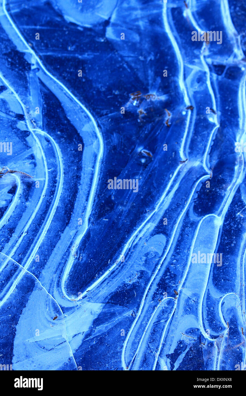 Ice Field Pattern Patterns in the ice Stock Photo - Alamy