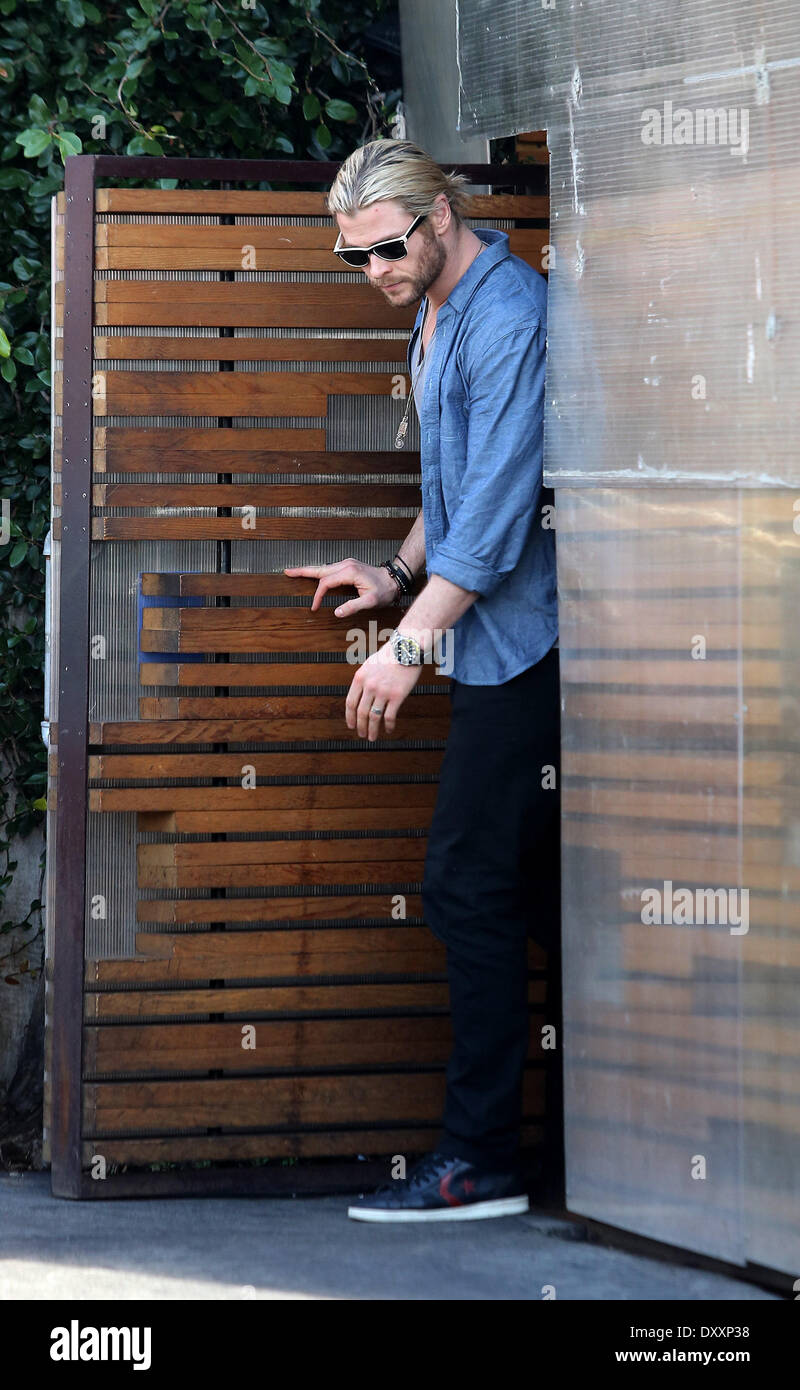 Chris hemsworth goes out lunch hires stock photography and images Alamy