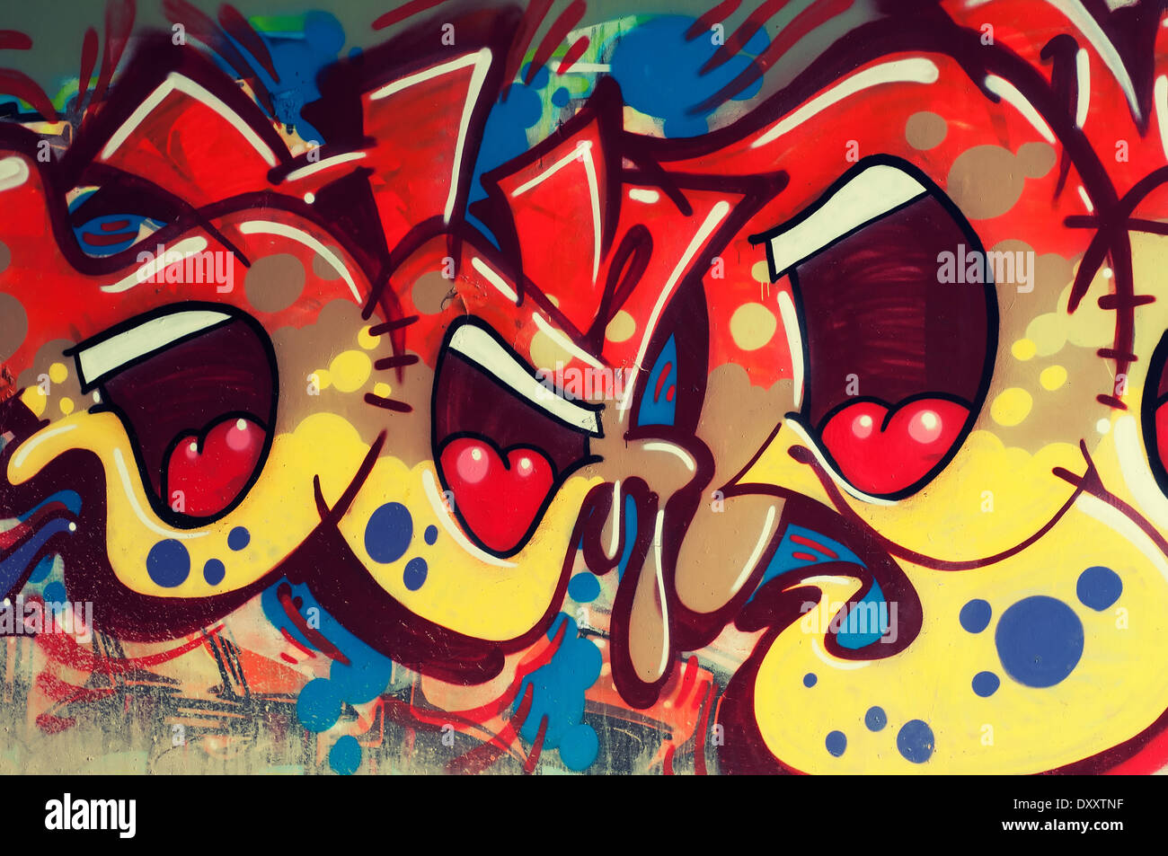 colourful graffiti tag Stock Photo Alamy