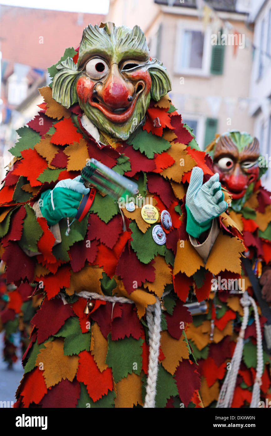 Germany, Baden-Wurttemberg, Rottenburg, Swabian-Alemannic Fastnacht, Deutschland, Rottenburg, Schwäbisch-alemannische Fastnacht, Stock Photo