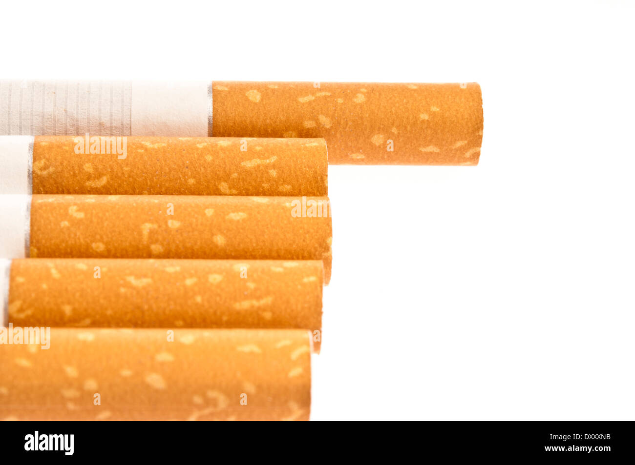 row of cigarettes Stock Photo - Alamy