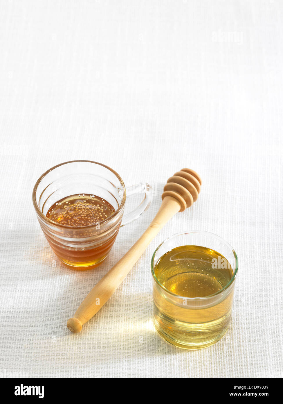Honey and agave syrup Stock Photo Alamy