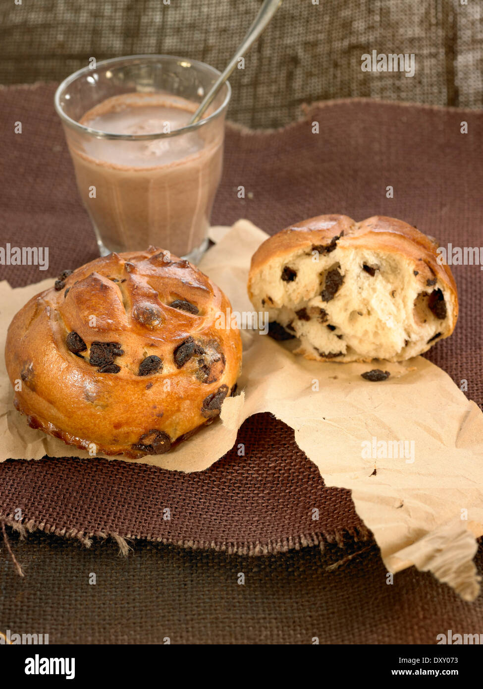 Raisin bread buns Stock Photo Alamy