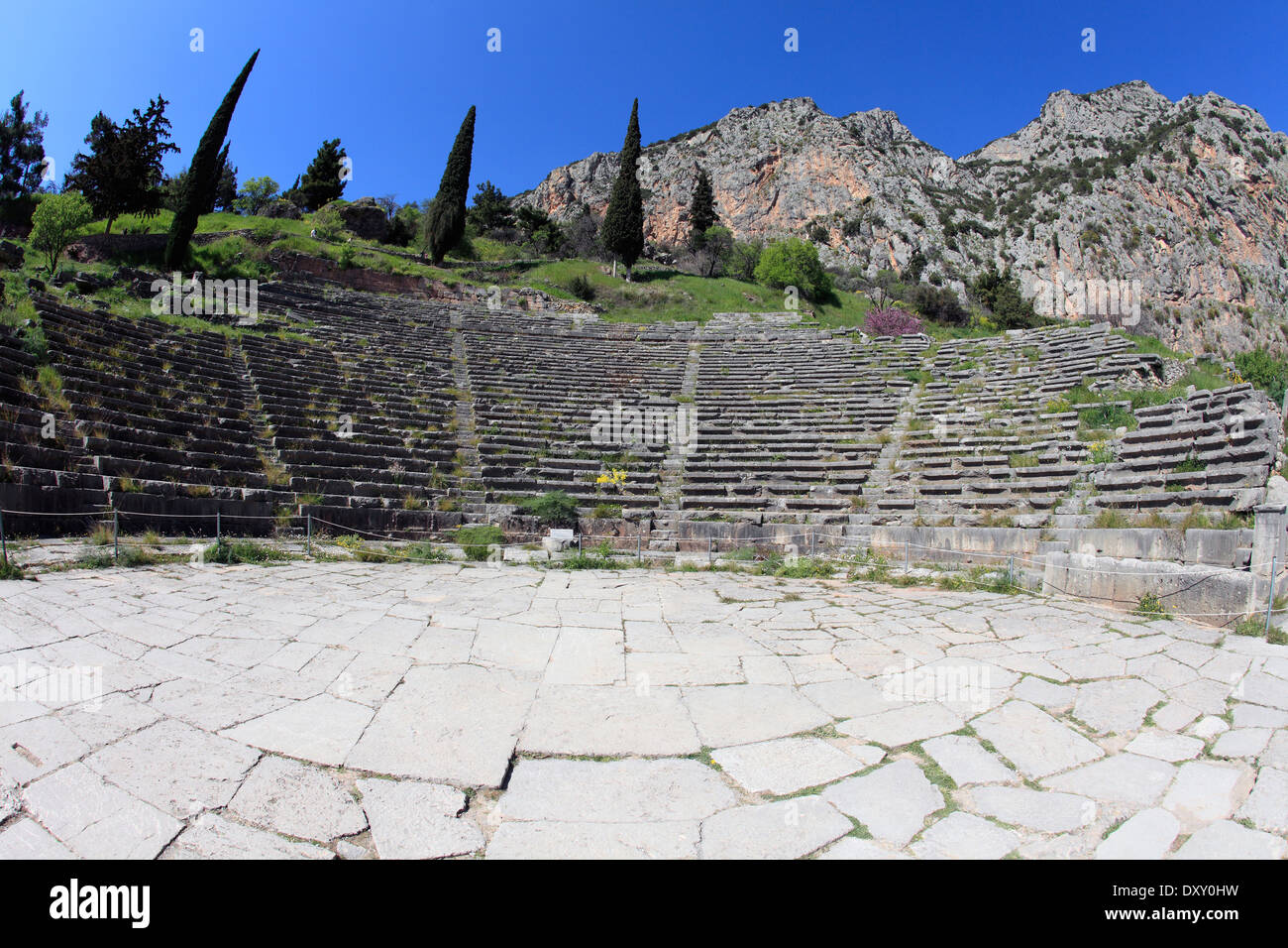 Delphi greece amphitheater archaeological greek hi-res stock ...