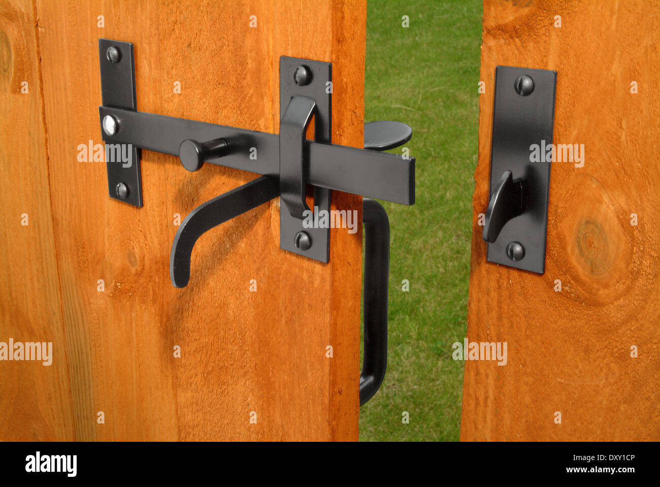 Suffolk latch on gate interior Stock Photo Alamy