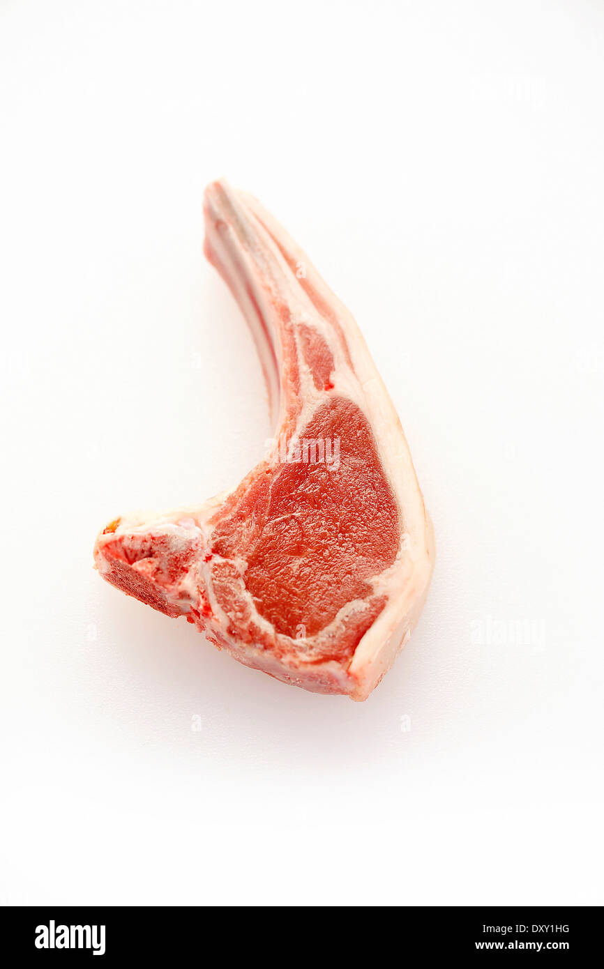 Raw lamb chop Stock Photo - Alamy