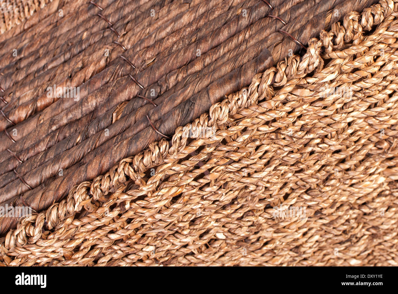 Weaved leaves natural texture Stock Photo