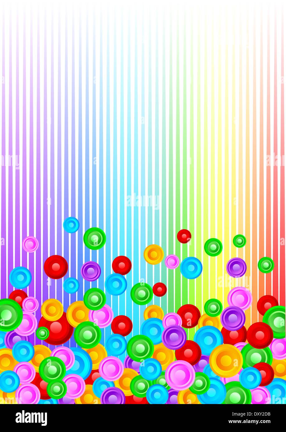 Vector abstract colorful background with circle; clip-art Stock Photo