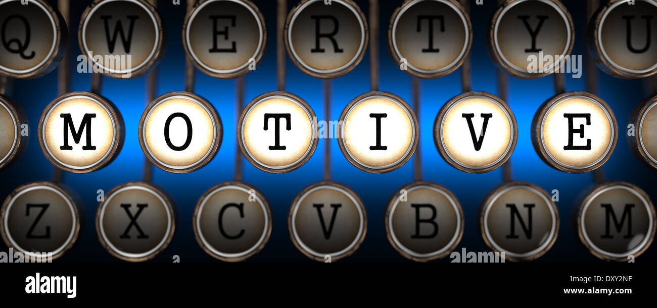 Motive on Old Typewriter's Keys. Stock Photo