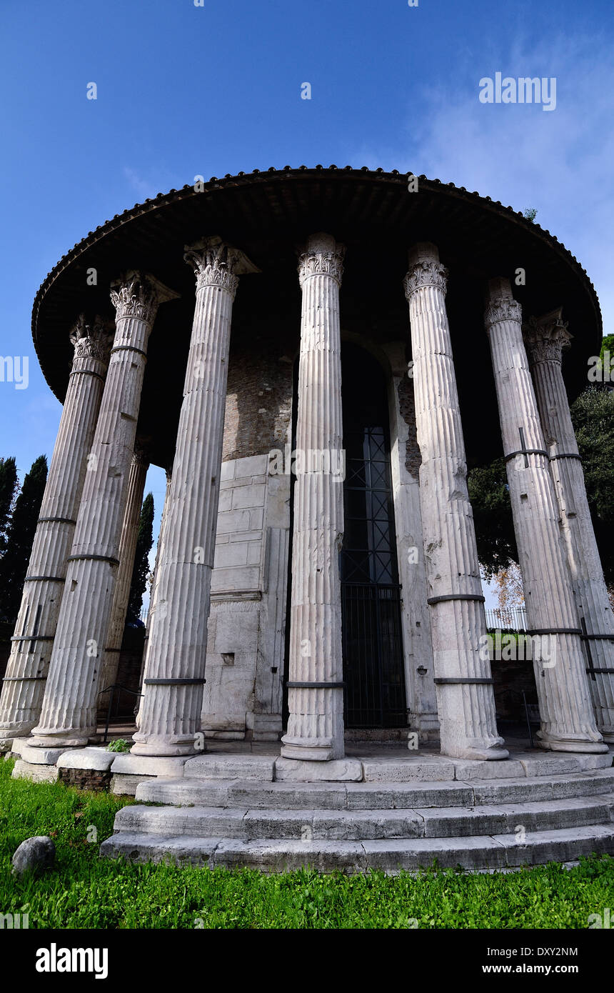 Tempio di Ercole Vincitore Roma, Italy Stock Photo