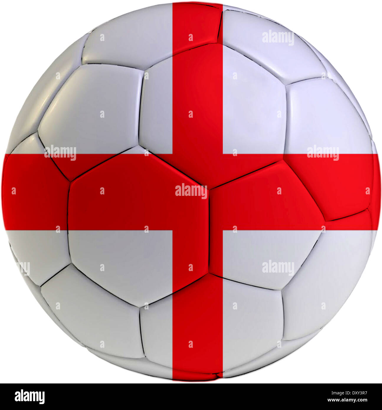 Football ball with England flag isolated on white background Stock ...