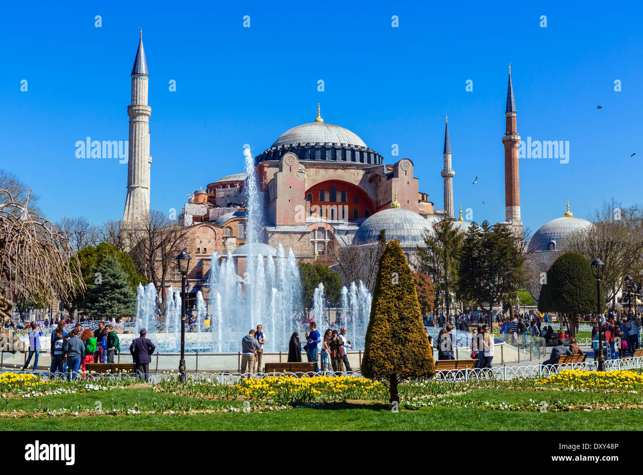 Hagia Sophia (Aya Sofya), Sultanahmet district, Istanbul,Turkey Stock Photo