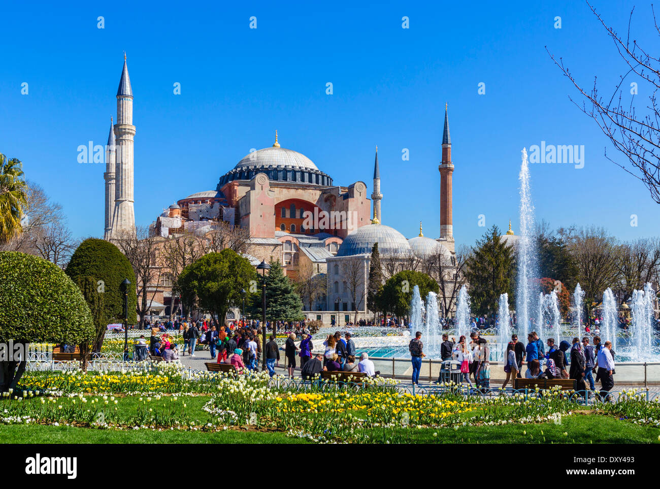 Hagia Sophia (Aya Sofya), Sultanahmet district, Istanbul,Turkey Stock Photo