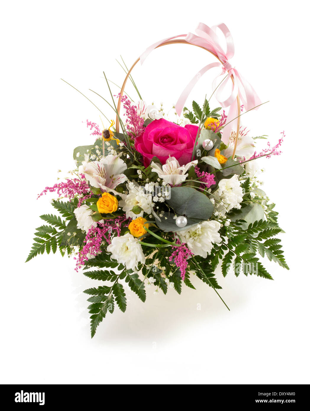 bouquet of flowers isolated on a white background Stock Photo - Alamy