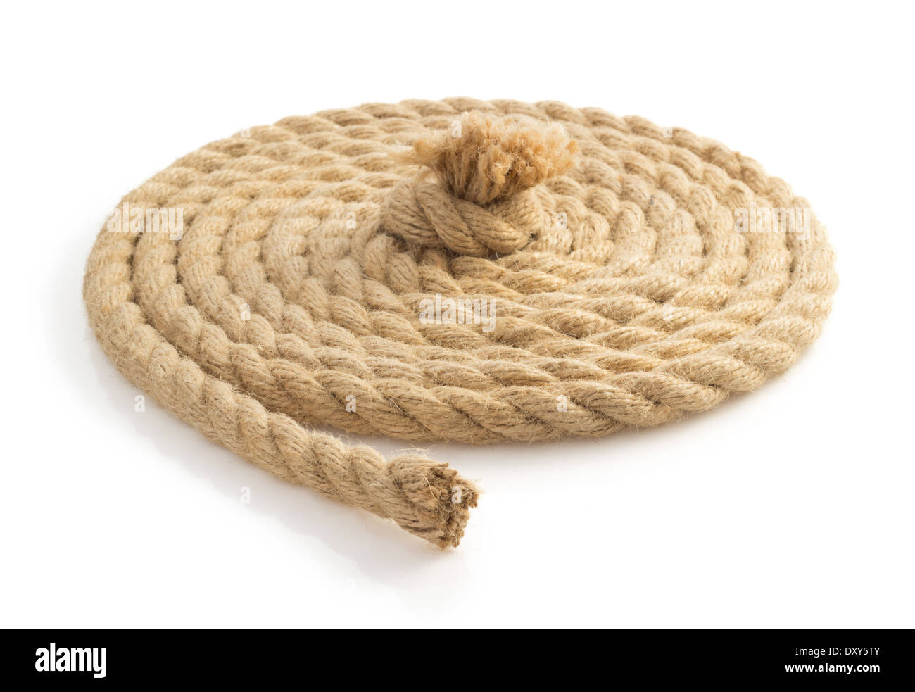 ship ropes isolated on white background Stock Photo - Alamy