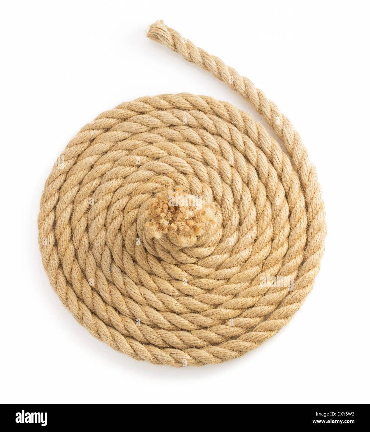 ship ropes isolated on white background Stock Photo - Alamy
